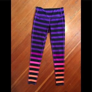 High waisted Athleta rainbow leggings Xs